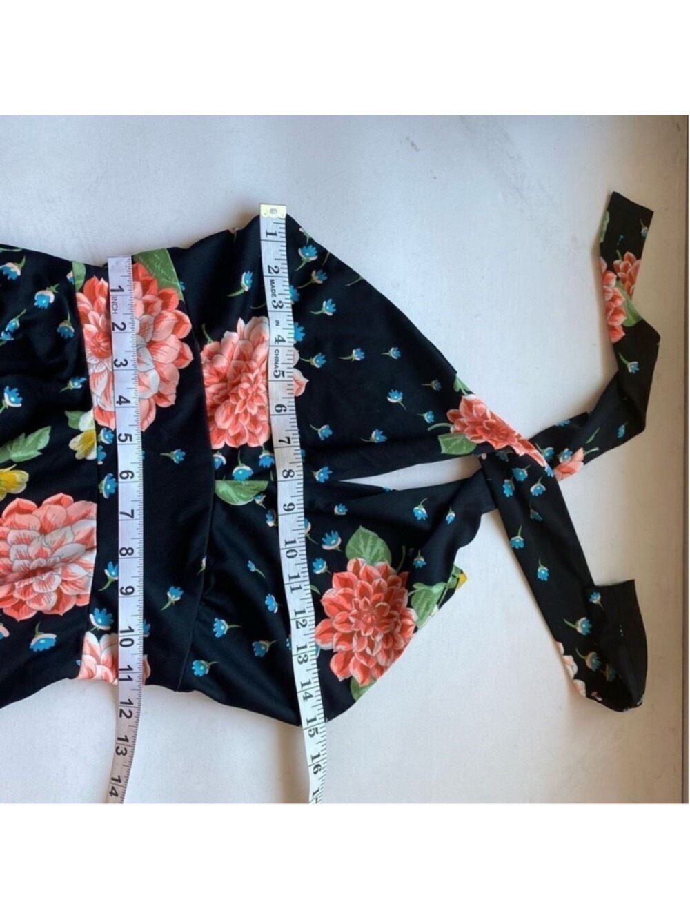 Vintage Designer Lillie Rubin Floral Halter Midi Dress Women’s XS-S Retro - Picture 4 of 14